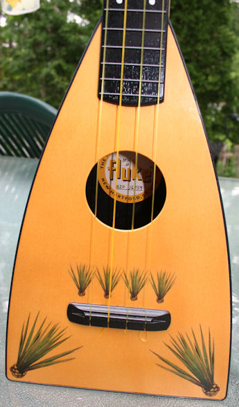 Fluke with water slide decals in agave motif